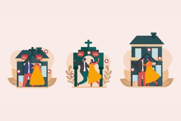 Festive Wedding Flat Bundle Design: A Complete Creative Toolkit