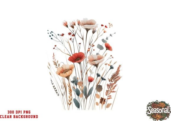 Watercolor Wild Flower Clipart Wedding: A Springtime Design Essential