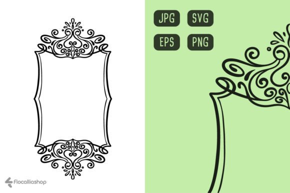 Wedding Frame, #047: A Delicate Vector Asset for Refined Design