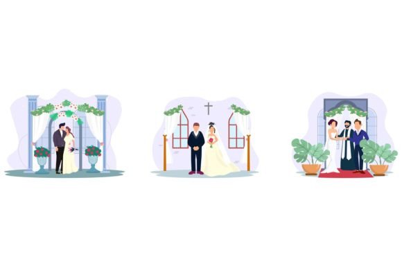 Wedding Interior Room Flat Design: A Modern Asset for Visual Storytelling
