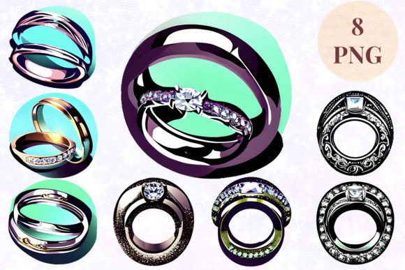 Wedding Ring 30 Clipart PNG: A Designer's Guide to Versatile Assets